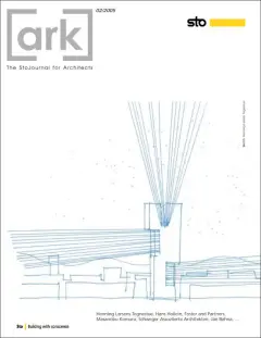 Cover of [ark] magazine No.02-2005: Sketch of Eyes of Tirana, Albania, by Henning Larsens Tegnestue