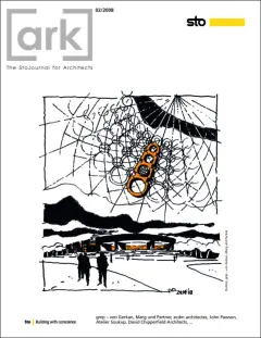 Cover of [ark] magazine, 02/2008: Sketch of new state parliament, Chennai, India, 