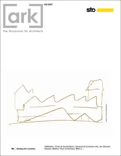 Cover of [ark] magazine No.04-2007: Sketch of Swiss National Museum, Zurich, Switzerland, 