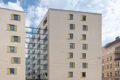 Stadt Carre urban quarter and elevated central courtyard, Innsbruck, Austria