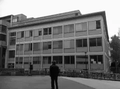 University of Graz Library before renovation showing the now-demolished mid-20th Century extensions